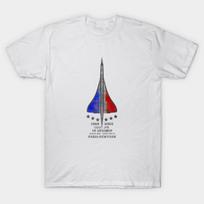 Men Black Print T-shirt Concorde Airplane Souvenir 1969 2003 No-Cut Heat Transfer Print Cotton Tshirt S balta