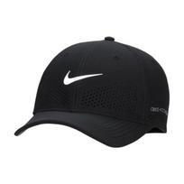 Nike Dri-FIT ADV Rise Struktūrizuotas SwooshFlex Poliesterio Beisbolo Kepuraitė Unisex kepurės Juoda FB5633-010 M-L