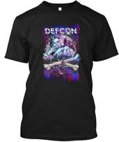 Defcon - 100% Cotton T-shirt Mens Tees Top Made In the USA T-Shirt Tee Top Unisex S įvairiaspalvis