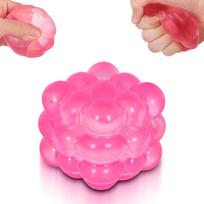 Irregular Blocks Soft Squishy Stress Balls for Kids & Adults, Stress Cube Fidget Toy with Squishy Texture for Anxiety Relief rožinė