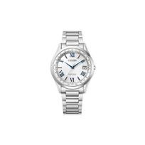 CITIZEN Exceed serija exceed serija 50 metrų atsparus vandeniui šviesos kvarcinis super titano dirželis 38 mm vyriškas laikrodis baltas ciferblatas CB1110-61A mėlyna