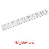 3D Mitsubishi automobilio priekinio variklio dangčio emblema Lipdukas ASX Lancer 10 9a Pajero Outlander 2013 Sport L200 Expo raidžių stilius white