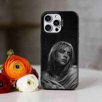 Singer B-Billie Eilish Phone Case For iPhone 17,16,15,14,13,12,11 Plus,Pro Max,XS,Colorful Silver Phone case Funda Cover iPhone17PRO gray