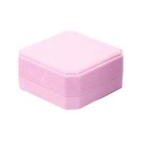 3-in-1 Jewelry Box Octagonal Design Soft Flannel Shockproof Organizer for Necklaces Rings Earrings Wedding rožinė