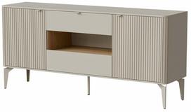 Komoda Beluci KM-1, kašmyro sp./cremona oak sp., 76 cm x 160 cm x 40 cm