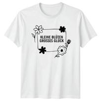 Kleine Bl?ten Grosses Gl?ck Womens T-Shirt Florals Gardening Gift For Her M