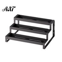 Carbon Steel Kitchen Shelf Retractable 3-Tie Spice Rack, Heavy Duty Condiment Organizer, Rack Space Saving Seasoning Bottle Holder for Counter,
