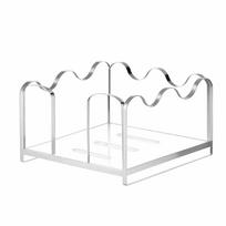 Wave Edge Post Note Dispenser Multi-Functional Notepad Holder Transparent Note Box  Desk Organizer 1 pc box