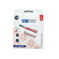 STIM Interdental Angular Brush For Narrow Gaps|Implants & Crowns|Deep Cleaning Between Teeth|Dentist Recommended|Made In India (BLUE, PACK OF 2)