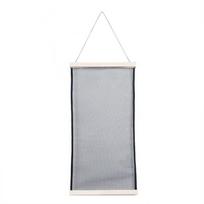 Wood Frame Jewelry Hanging Storage Rack Large Capacity Save Space Mesh Display Rack Mesh Grid Hanging Earring Display Rack