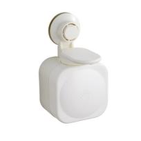 White Suction Cup Wall Mount Soap Dispenser  Sink counter daily soap supply