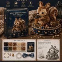3D dizaino Gyvūno Globėjo karoliukų rinkinys Rankų darbo karoliukų amato rinkinys „Pasidaryk pats“ karoliukų darbas Amato rinkinys Namų dekoras 07 brown