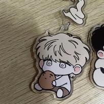 Anime The Sacred Serpent's Seduction Cosplay Key Chain Taesun BL Acrylic Keychains Backpack Pendant Ornament Keyring