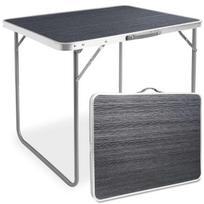 CORN camping table, foldable, 80x60 cm, black wood
