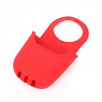 Silicone PVC Plastic Soap Dish Candy Colors Folding Sink Hanging Storage Bag Snap Fastener Soft Sink Drain Rack Bathroom