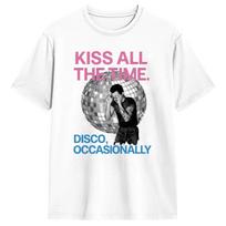 Casual T-Shirt Beach Harry Style Kiss All The Time Disco Occasionally Disco Ball Leisure T Shirts Cotton Tee Shirt for Male XXXL