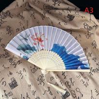 1Pcs Chinese Style Folding Fans Vintage Hand Fan Bamboo Tassel Dancing Fan Art Craft Female Hand Fans Photo Props Home Decor A3