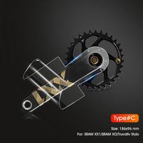 Tooth Plate Crank Protective Film Crank Arm Protective Crank Clear Stickers MTB Crank Stickers C