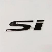3D metalinis SI logotipas, galinės bagažinės priekinės grotelės, automatinis ženklelis, chromas, lipdukas, automobilio emblemos ženklelio priedas, skirtas „Civic Accord“ automobiliui SI-Sticker-Black