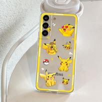 Clear Case For Samsung Galaxy S22 S20 FE S21 S10 S9 Plus Note 20 Ultra 10 Lite Transparent Phone Shell Pokemon Pikachu Cartoon Samsung S22 5G