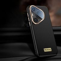Suitable for Huawei Pura70pro Mobile Phone Case Lens Full-inclusive P70 Fall-proof Business Huawei Luxury Men's Leather Case Huawei Pura 70 Pro +