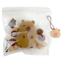Charming Capybara Squish Keychain Accessory Stress Reliever with Realistic Details for Office Home or Car Use