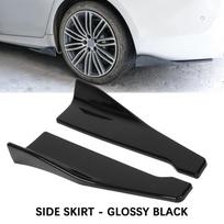 2PCS Universal Car Rear Bumper Spoiler Lip Carbon Fiber Wing Trim Protection Anti-crash Diffuser Side Skirt Wrap Angle Splitter