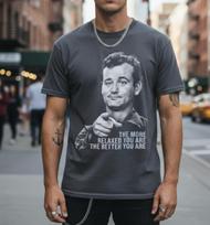 Bill Murray Shirt The More Relaxed You Are Quote Vintage 90s Bootleg Streetwear S