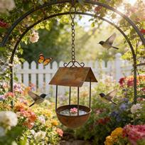 Vintage Hanging Bird Feeder One Size