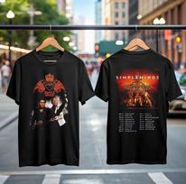 Simple Minds Tour 2025 TShirt Rock Band Tee Alive and Kicking Gift for Men Unisex T-Shirt M