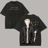 Anime Lover The Fragrant Flower Blooms with Dignity NewModel Washed Tshirt Year round clothing personality Clothes Plus Size S