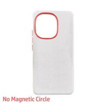 Leather Case For OnePlus 13S 1+ 13T Magsafe Metal Aluminum Alloy Lens Frame Protection Anti-slip Grip Plain Vegan Leather Cover Artificial leather&OnePlus 13s