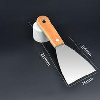 Non-slip Handle Paint Tools Wood Handle Cleaning Trowel Easy Use Cleaning Scraper  Wall 75mm