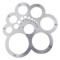 Leather Craft Ruler Stainless Steel Angle Gauge Measuring Tool with Scale Marking For Handmade Craft Leatherworking 1