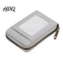 Minimalist Wallet with ID Window Slim Card Wallet Thin Credit Holder Window Lightweight Sleeve Zip Closure Faux Leather Pouch for Cash Cards