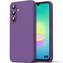 Coque pour Samsung Galaxy A18 4G/5G, Silicone Slim Anti-Rayures Antichoc Violet Foncé