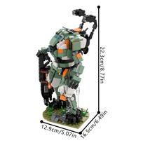 MOC Popular Games Titanfall 2 BT7274 Titan Robot Building Blocks BT7274 Titan Battle Robot Bricks Model Assemble Toys Kids Gifts