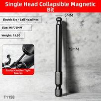 Steel Ball End Hex Bit Ball End Magnetic Driver Bit New Hex Screwdriver Bit H5*75mm-H5*75mm
