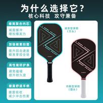 PEAK Carbon Fiber Pickleball Paddle Set