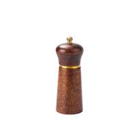 Handheld Wooden Salt and Pepper Grinder Manual Seasoning Bottle Pepper Grinding Bottle  Steak 5 In
