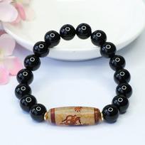 2026 Five-claw Tibet Beads Agate Bracelet Temple Scenic Spot Ethnic Style Factory  S3102403 Multi about 10mm