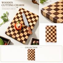 Wood Pattern Cutting Board for Kitchen, Multipurpose Chopping Board for , Vegetables, and Charcuterie Serving Platter one size