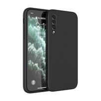 Telefono dėklas Samsung Galaxy A30S A50 A50S Skystas silikonas Fundas Apsauginis galinio dangtelio dėklas kamerai Samsung A30S juoda