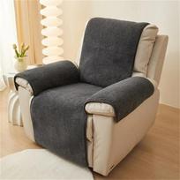 1pc Plush Recliner Sofa Mat Four Season Universal Solid Color Sofa Cover Anti-slip Lazy Boy Relax Couch Slipcover Living Room S beige