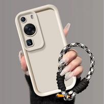 For Huawei P60 Case Huawei P60 Pro MNA-AL00 MNA-LX9 Phone Case Weaving lanyard Cover Skin Feel Protection Shockproof case Huawei P60 white