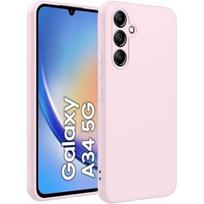 Case - BOOLING - for Samsung Galaxy A34 5G - Silicone - Light Pink - Ultra Slim Flexible rožinė