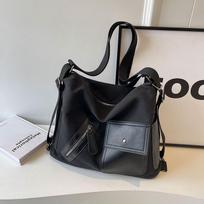 Tote bag women's new large-capacity backpack canvas versatile fashion travel backpack