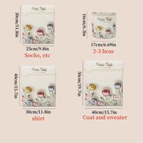 Polyester Laundry Bags, Rectangular Washing Machine Durable Pockets for Sweaters, Shirts, Socks, Underwear, Anti Deformation, Zippered, Woven, 4pcs