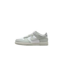 Nike Leather Dunk Low Comfortable Fashionable Versatile Low-Top Kids Sneakers Kids Sneakers Silver White FB9108-124 29.5