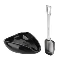 Coffee Bean Scale Dish Coffee Dosing Tray Kitchen Accessory Coffee Weighing Tool Measuring Spoon for Coffee Enthusiasts